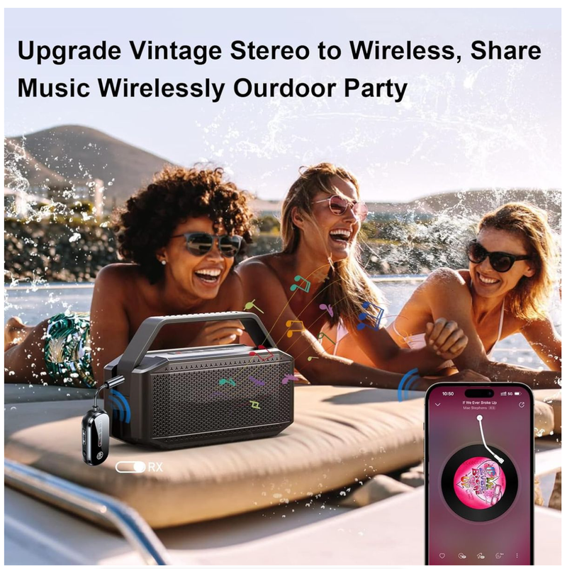 IPSTYLE Wireless Bluetooth Transmitter/Receiver, Airplane Bluetooth 5.4 Adapter
