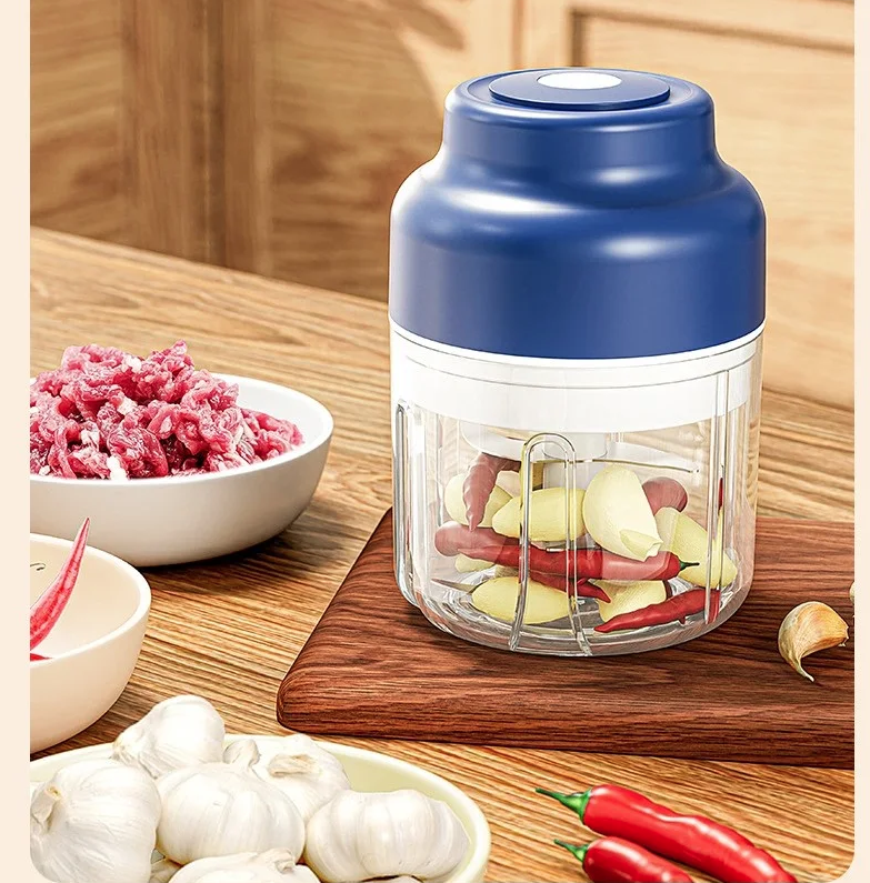 IPSTLE 320ML Electric Garlic Grinder, Vegetable Chopper, Food Processor USB Mini Garlic Grinder