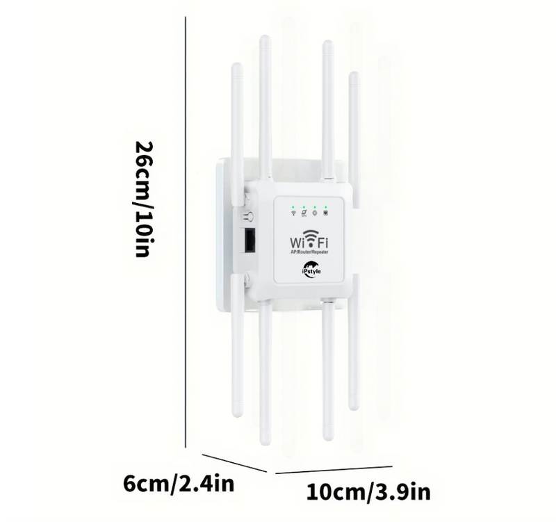 WiFi Extender Repeater 8 Antennas 2.4G/5G Amplifier Router Network