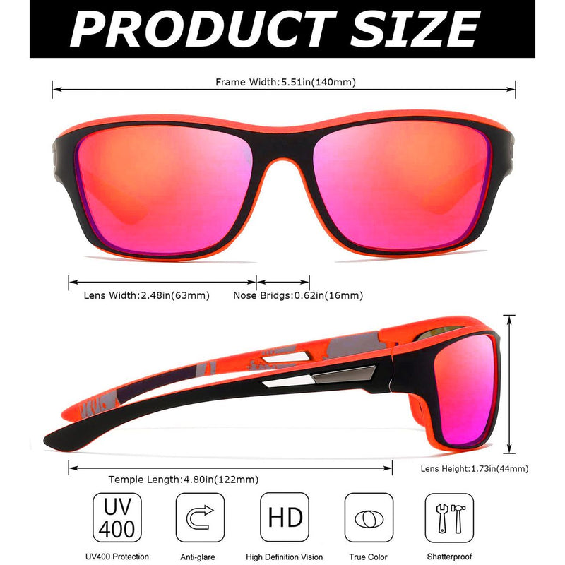 Polarized Sport Sunglasses – Ultralight Comfort with UV400 Protection