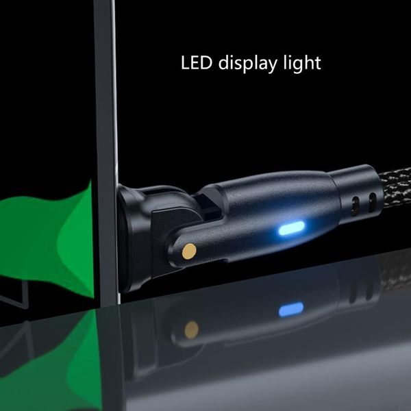 Fast Speed Charging Cord 180 Rotating Connector For Mobile Devices