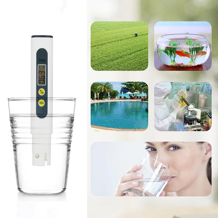 TDS Tester,TDS Meter Digital Water Tester,Water Quality Tester Filter Pen,0-9999 ppm,Accuracy Testing Water Quality for Drinking Water Purity Test, Swimming Pools, Aquariums, Etc.