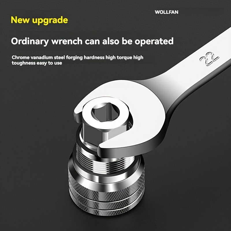 Professional Adjustable Spanner – Chrome Steel, Anti-Slip Jaw for Nuts & Bolts