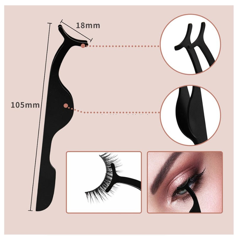 Eyelash Clip Artificial Eyelash Assistant Eyebrow Trimmer Steel Needle