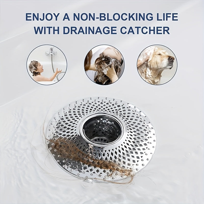 Metal Hair Catcher for Shower & Bathtub – Rust-Resistant