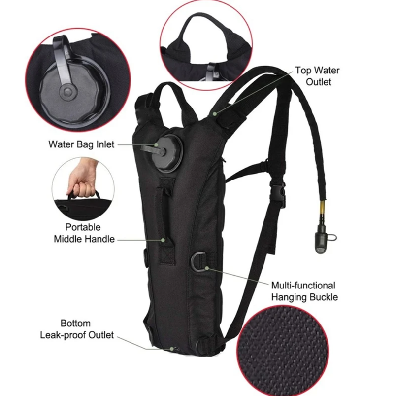 3L Waterproof Water Bag Outdoor Sports Backpack Travel Cycling Water Bag