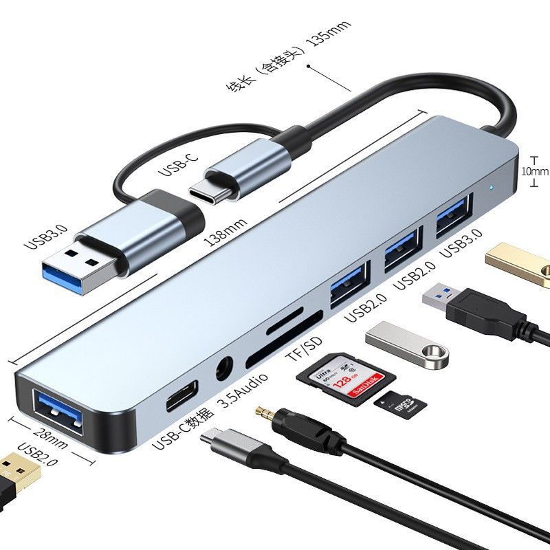 Docking 5Gbps High Speed OTG Adapter Type C to USB 3.0 Hub For Laptop