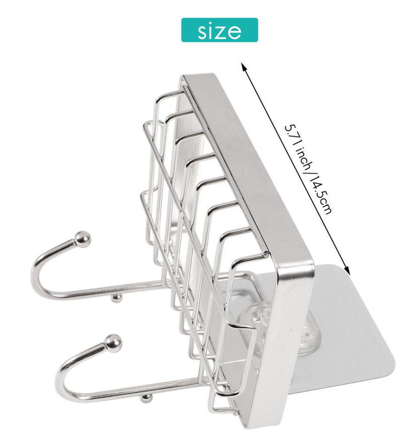 IPSTYLE Soap Dish Holder For Bathroom With Sponge Hook Bar Soap Holder