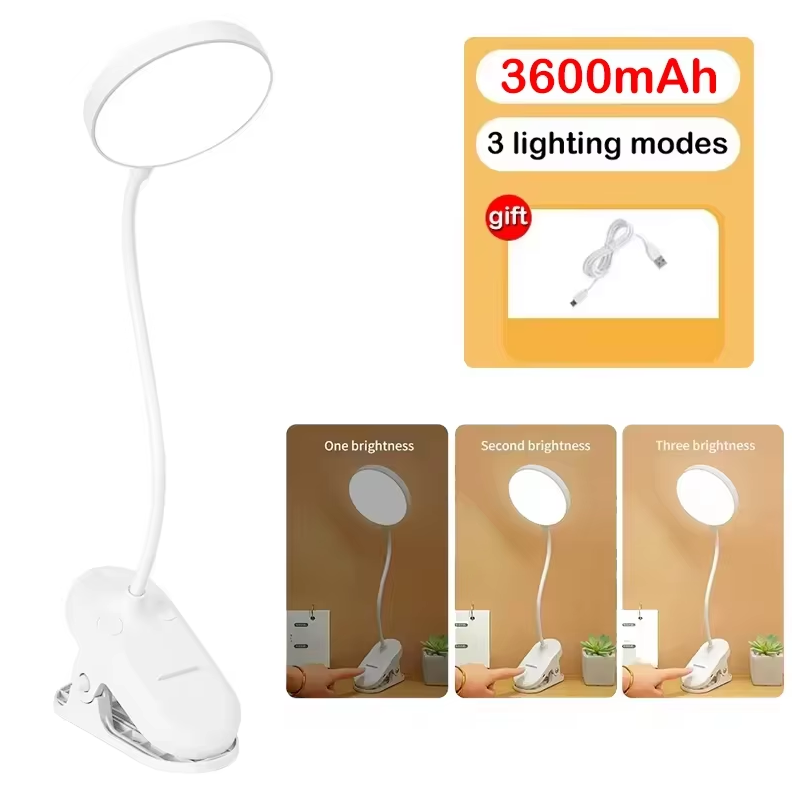 Table Lamp Rechargeable Read Lamp 3 Modes Dimming Eye Protection Light