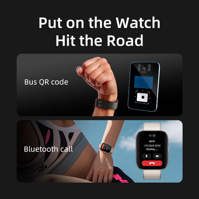 QCY Urban GS S9 Smart Watch, 1.95" AMOLED, GPS, 5ATM Waterproof