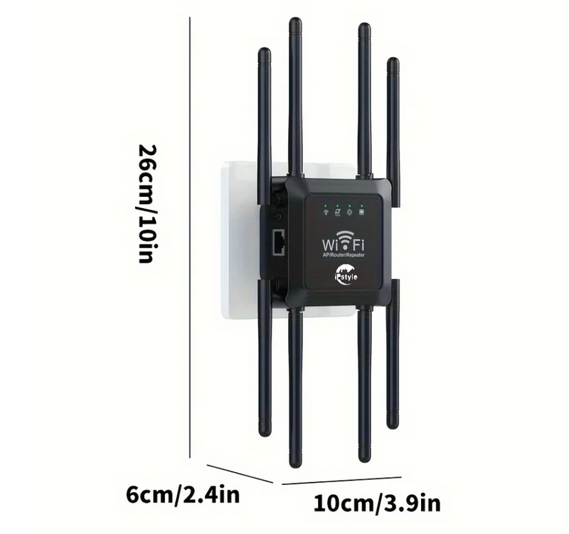 WiFi Extender Repeater 8 Antennas 2.4G Amplifier Router Network