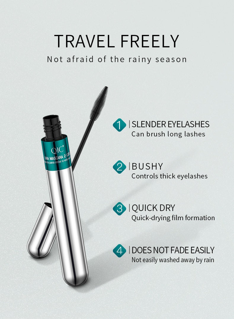 2 in 1 Double Effect long lasting mascara Waterproof Lengthening Mascara