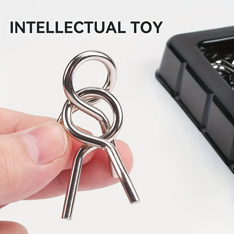 30Pcs Metal Brain Teaser Puzzles Set, Disentanglement IQ Toys for Kids and Adults