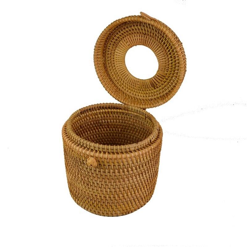 Round Toilet Paper Dispenser Rattan Towel suitable for Bathroom at Home, &  Hotel