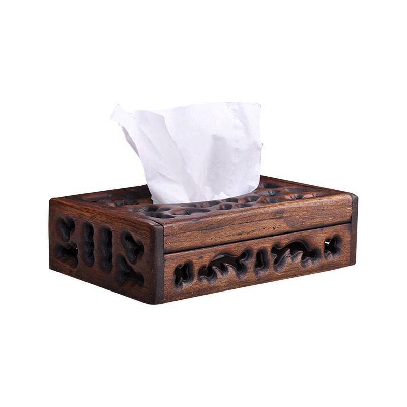 European Retro Style Thai Creative Living Room Wooden Napkin Box