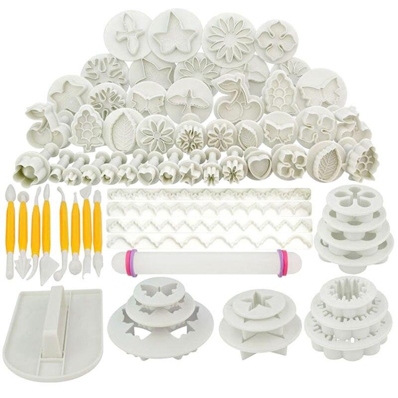 Cookie Moulds Baking Tools 68 Pieces Plastic