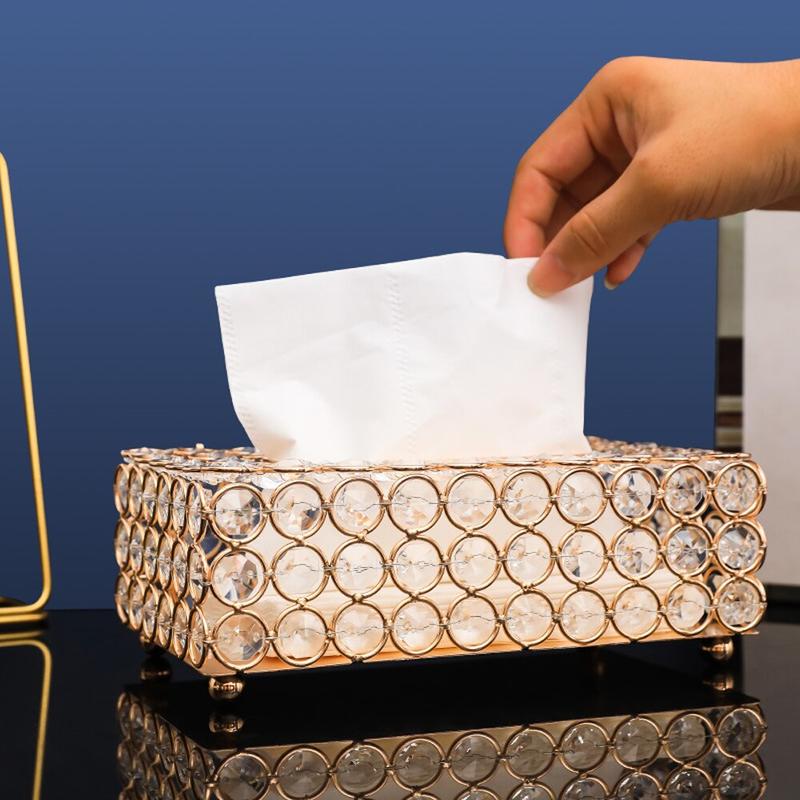 High Quality Artificial Crystal Napkin Box