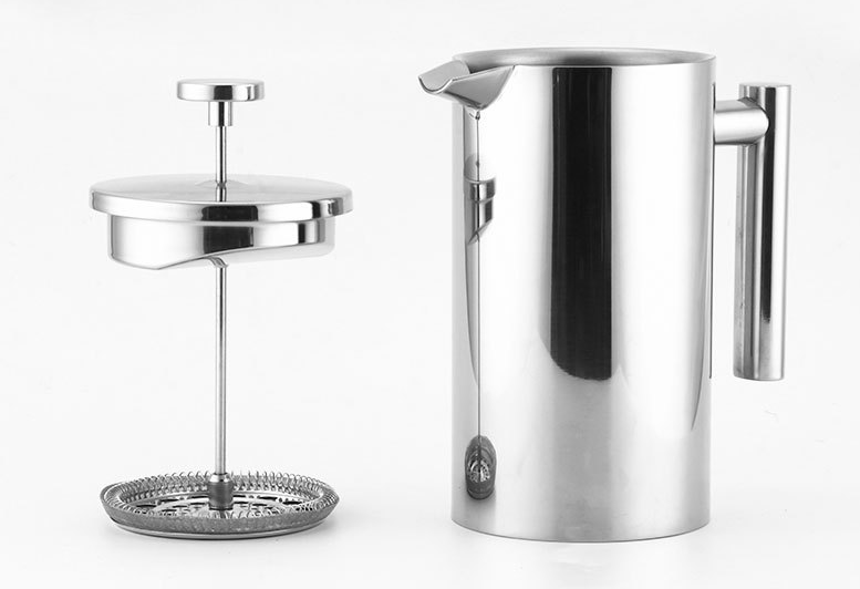 800 ml stainless steel coffee pot two-layer coffee and tea pot French