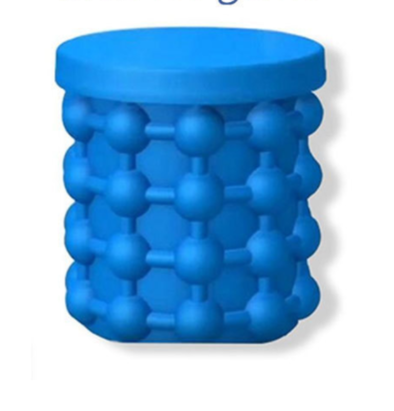 Silicone Ice Crusher Portable Ice Wine Crusher Bucket