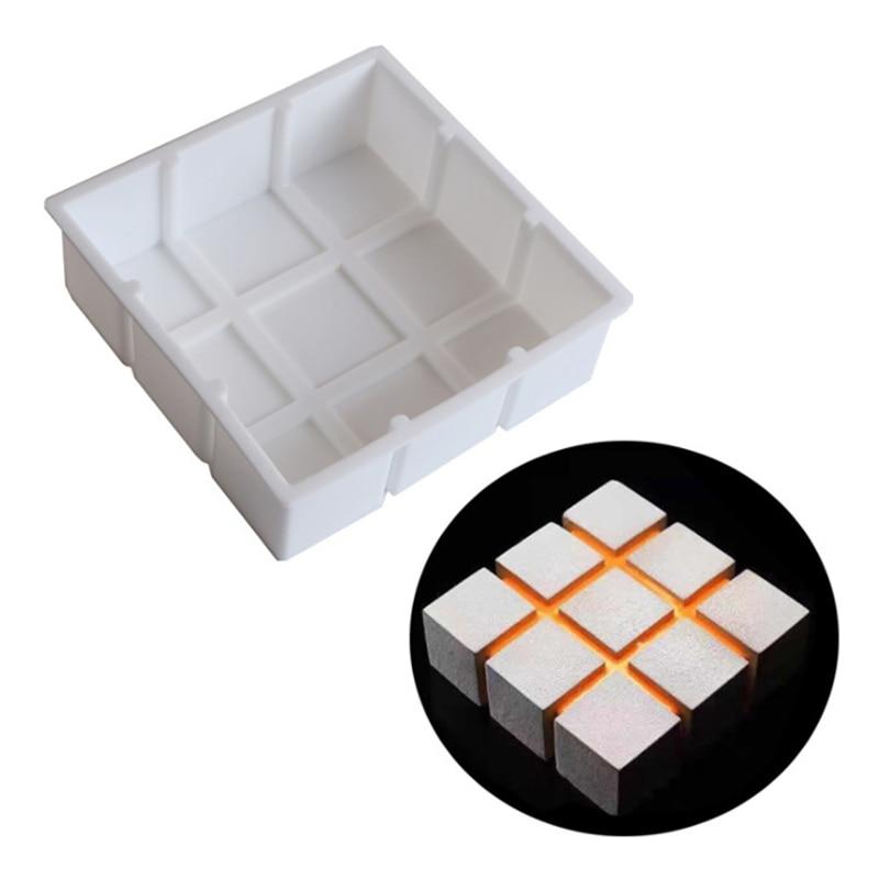 Geometry 3D Silicone Moulds Cake Dessert Muffin Baking Tools Chocolate