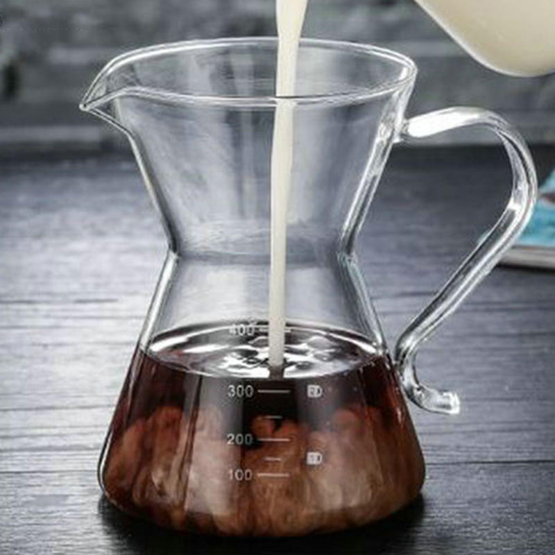 400ml glass machine coffee kettle heat resistant