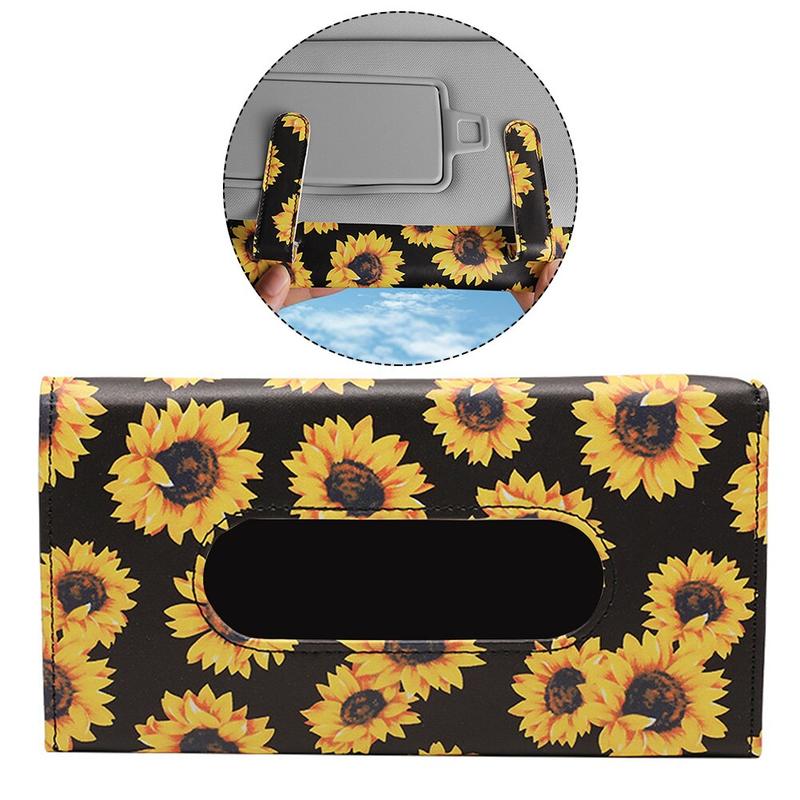 Towel Box Yellow Flower Design