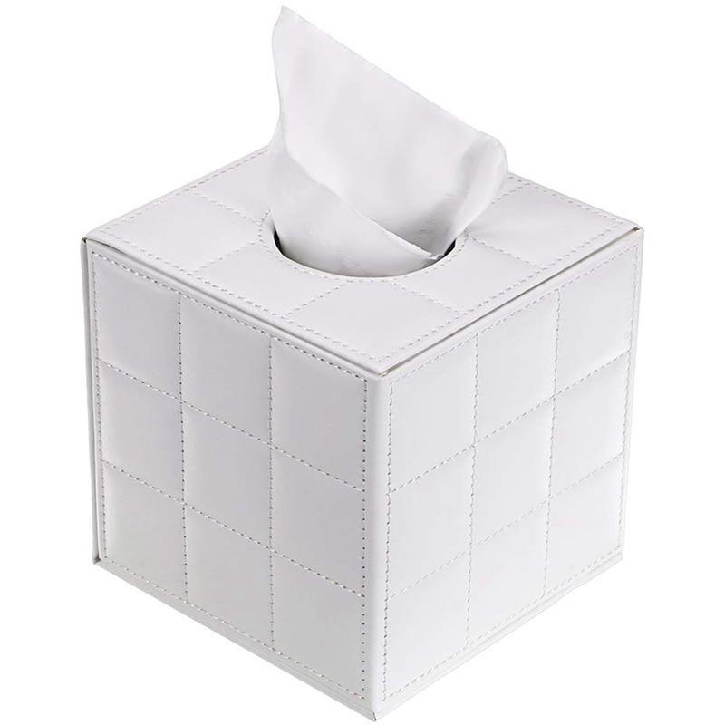 PU leather box handle, square towel holder with magnet