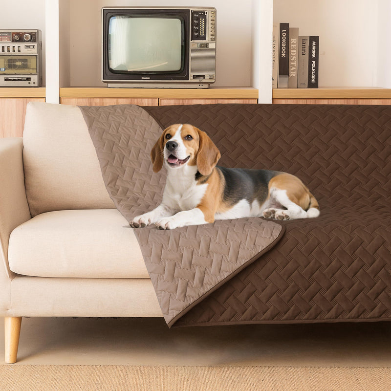 259cm×208cmWaterproof Pet Bed Cover, Reusable 3-Layer Quilted Protector for Dogs, Couch & Bed