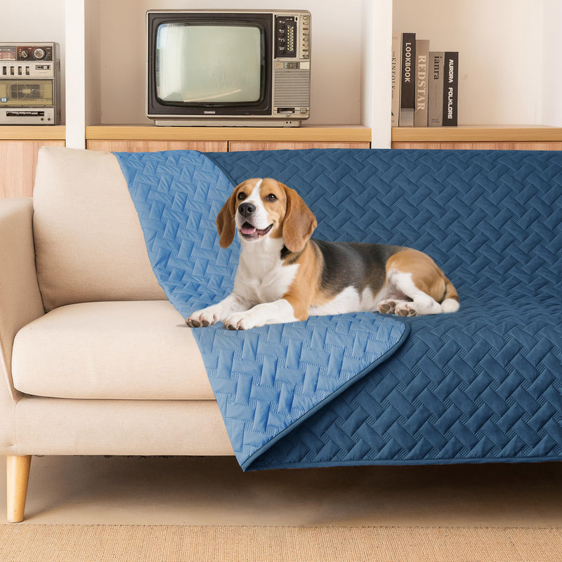 259cm×208cmWaterproof Pet Bed Cover, Reusable 3-Layer Quilted Protector for Dogs, Couch & Bed