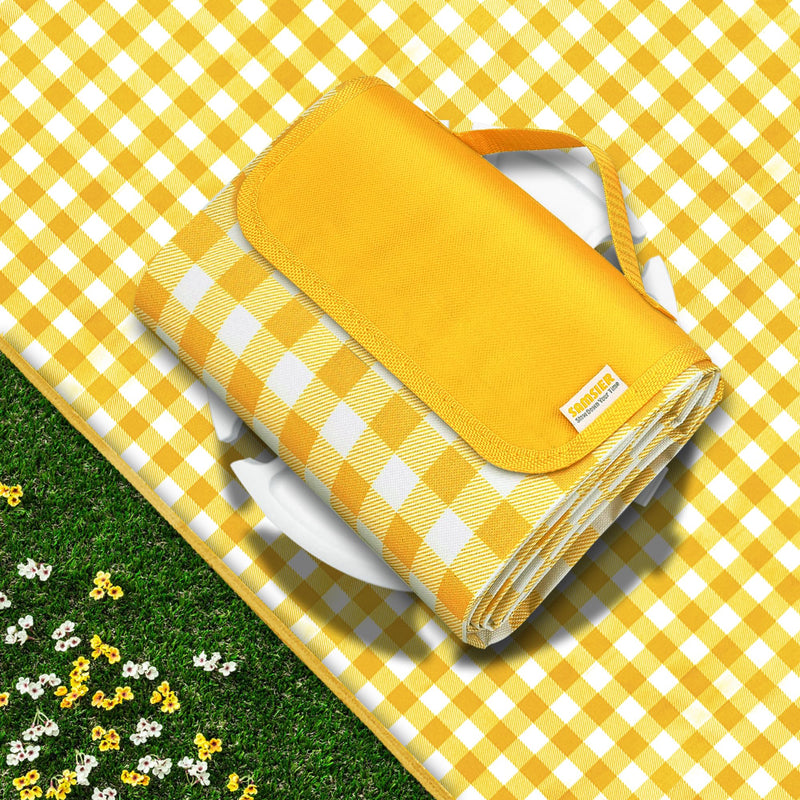 Waterproof Picnic Blanket, 2-Layer Sandproof Foldable