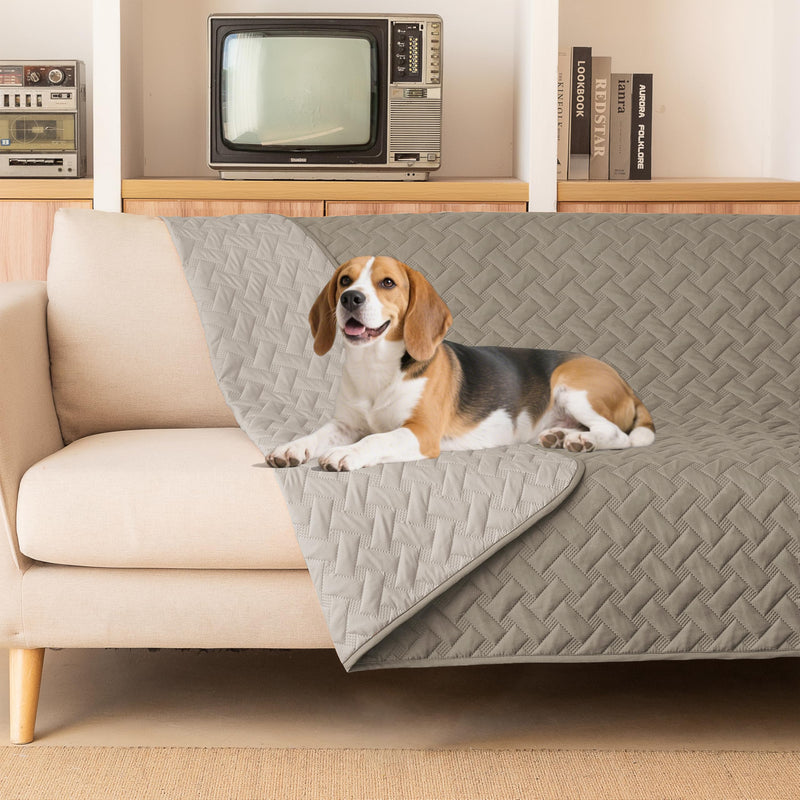 259cm×208cmWaterproof Pet Bed Cover, Reusable 3-Layer Quilted Protector for Dogs, Couch & Bed