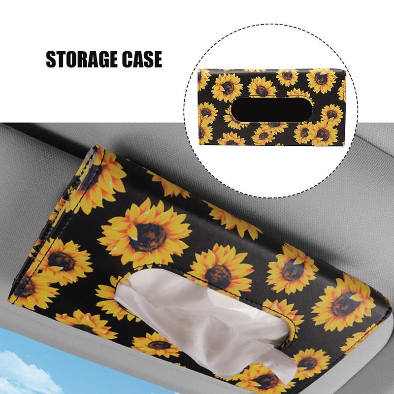 Towel Box Yellow Flower Design