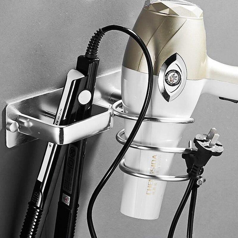 Bathroom Spiral Handle Hairdryer Storage Organizer Handle Rack