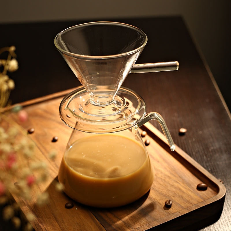 Portable coffee machine coffee pot glass coffee pot espresso kettle