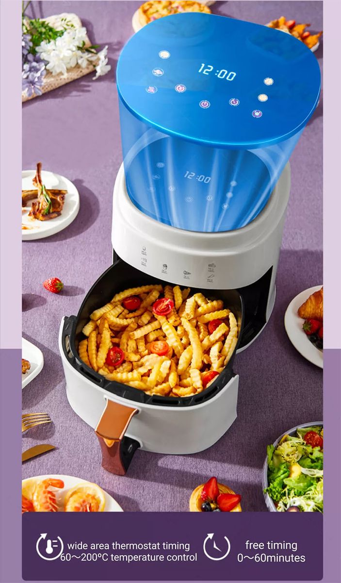 8L Digital Air Fryer - Touch Screen, Adjustable Temperature