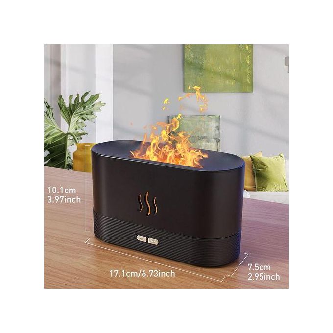 Flame Aromatherapy Humidifier, USB Ultrasonic Diffuser 180ml