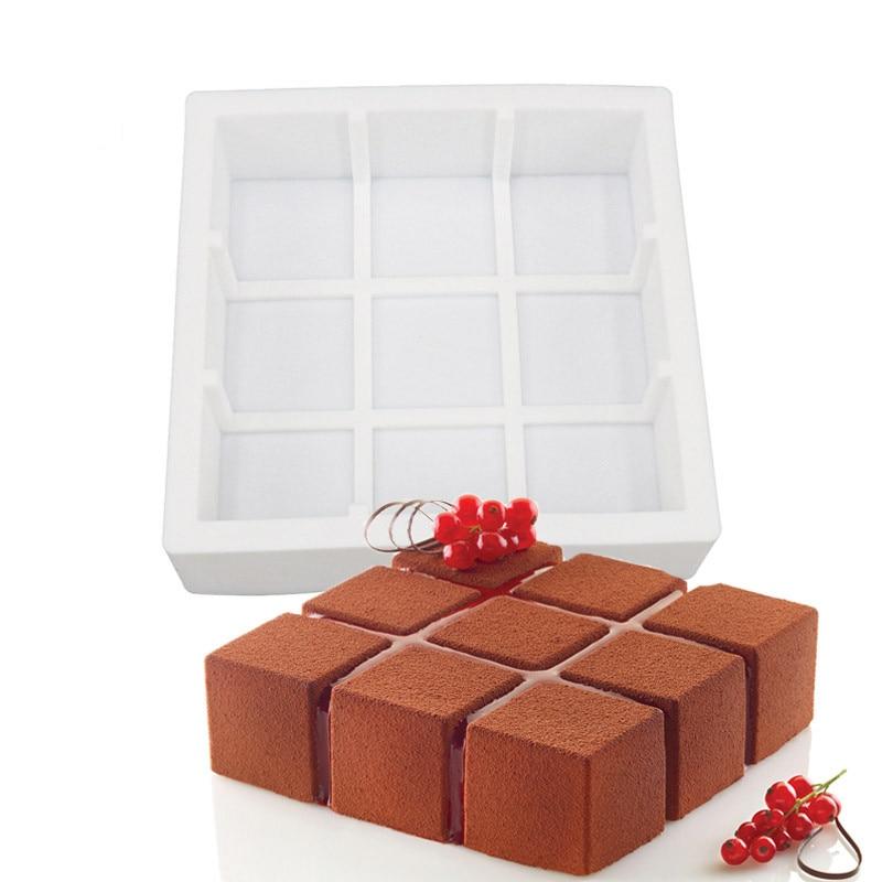 Geometry 3D Silicone Moulds Cake Dessert Muffin Baking Tools Chocolate