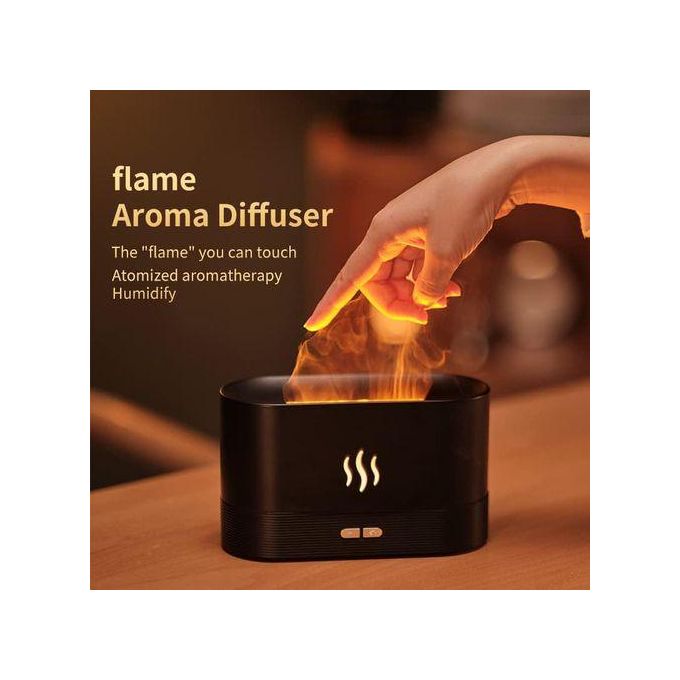 Flame Aromatherapy Humidifier, USB Ultrasonic Diffuser 180ml