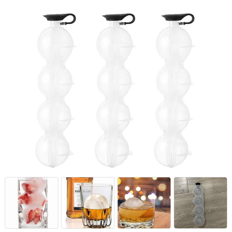 3pcs Round Refrigerator Shape Bar Ice Cube Shape suitable for Whisky