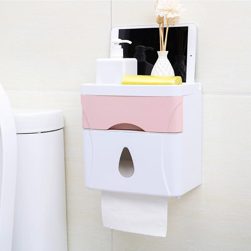 Waterproof Multifunction Toilet Paper Box with Toilet Paper Drawer