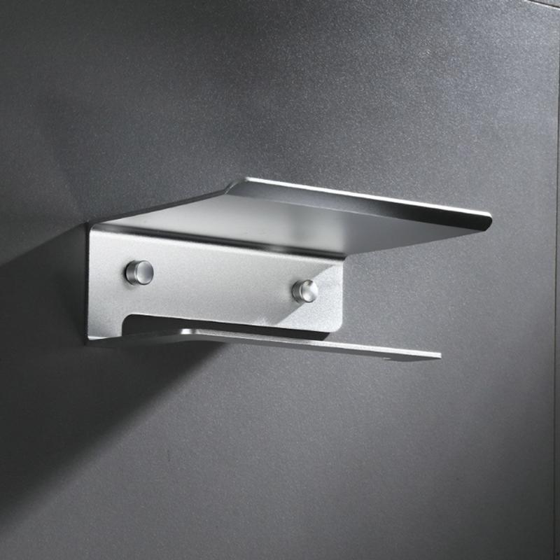 Aluminum Bible Roll Shelf Canvas Wall Storage Phone Holder for Bathroom