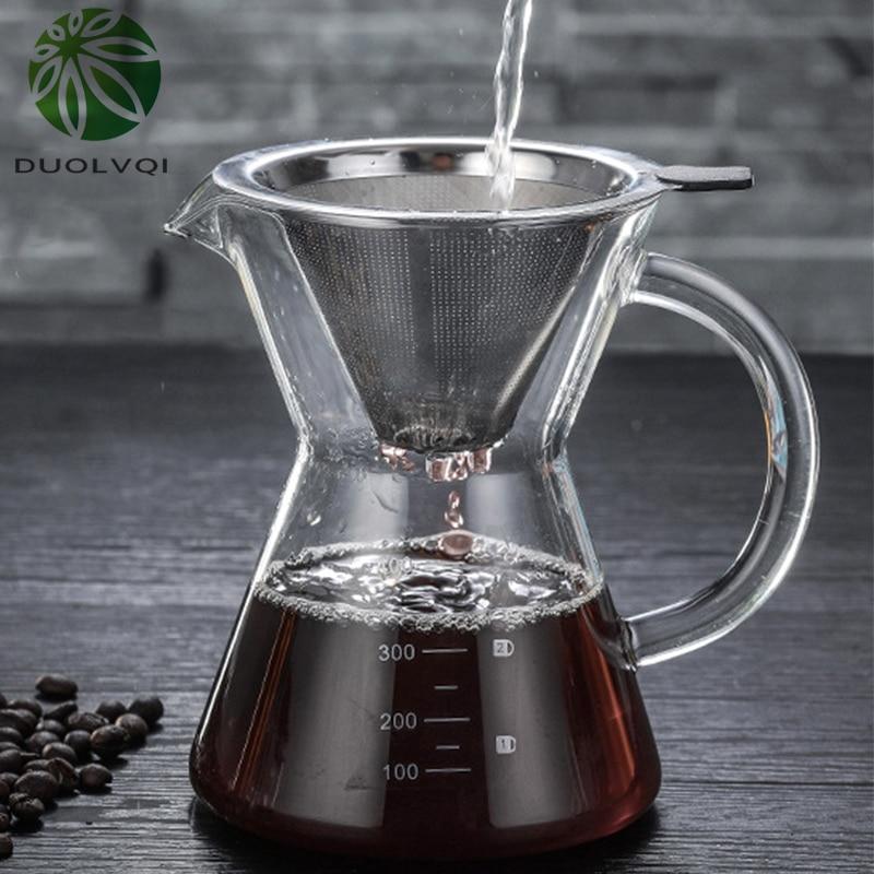 400ml glass machine coffee kettle heat resistant