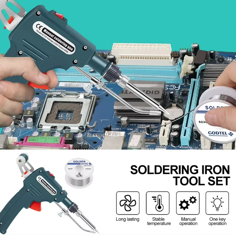 60W Automatic Electric Soldering Iron Tin Gun Internal Heating