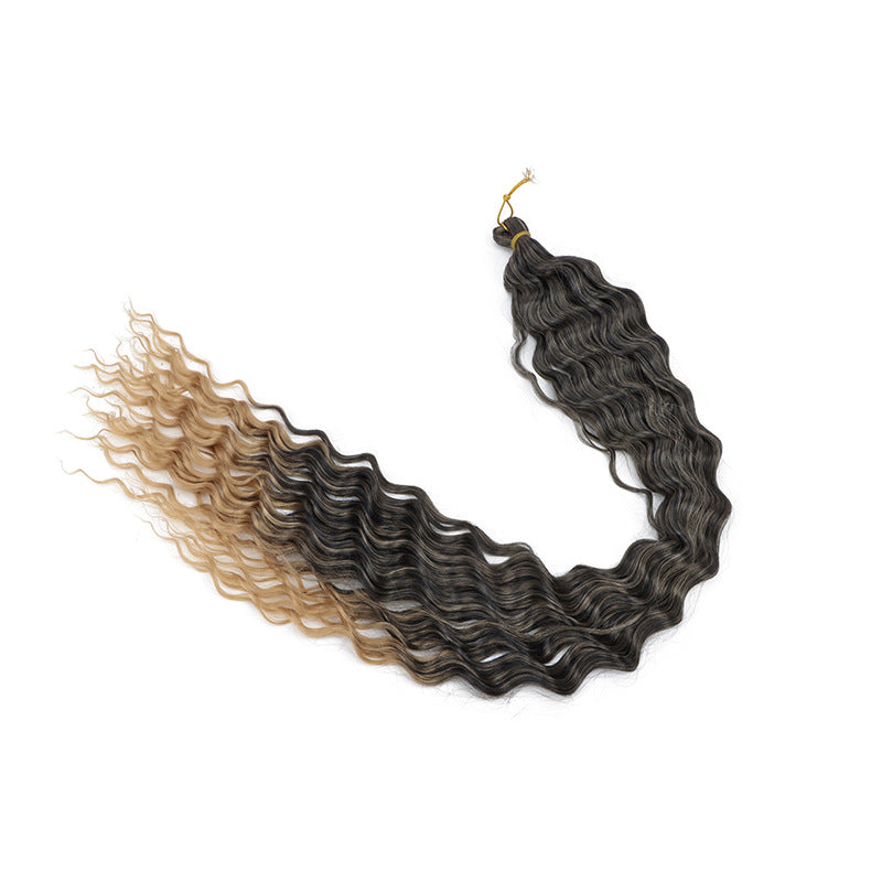 Crochet-style Synthetic Hair Extensions, Deep Wave Bulk Hair (30inch) Deep Wave Crochet Hair