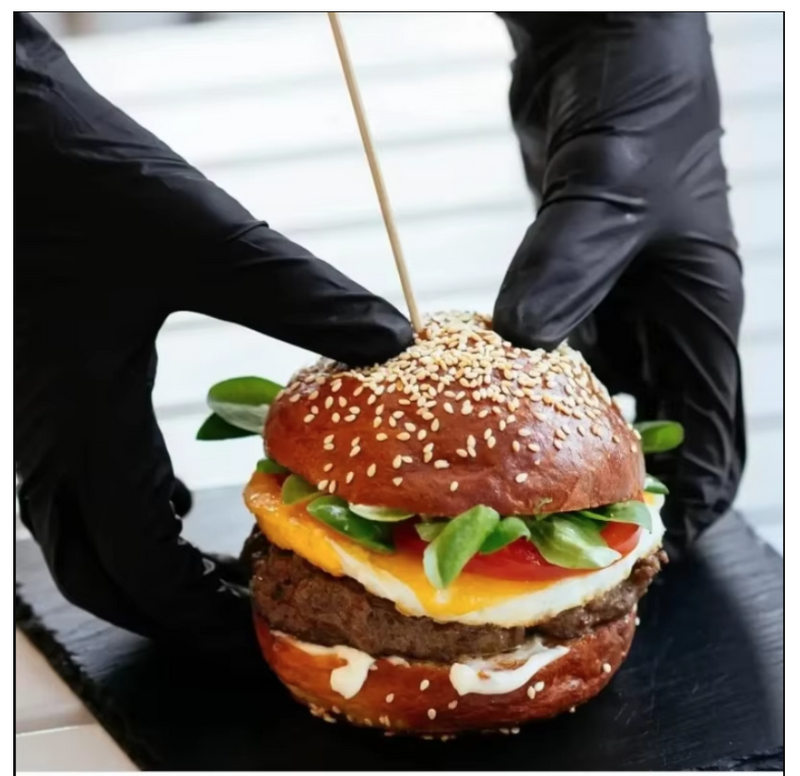 Disposable Black Nitrile Gloves Latex Free Waterproof For Kitchen Food
