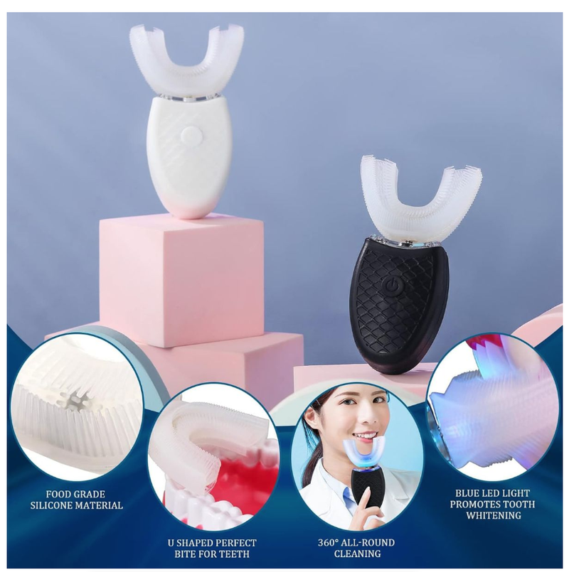 Ultrasonic Electric Toothbrush Adults U Shaped Automatic Toothbrush