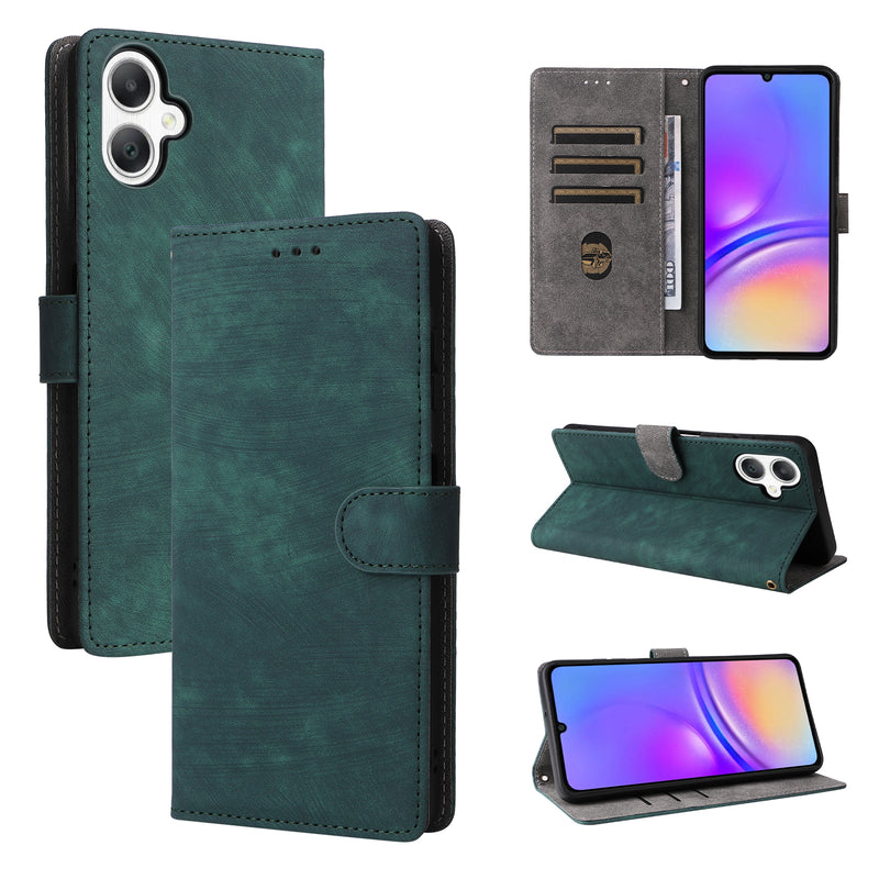 Flip Cover for Samsung Galaxy A07 PU Leather Phone Case [RFID Blocking] With Hand Strap