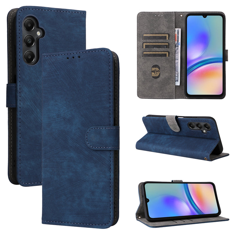 Flip Cover for Samsung Galaxy A05s PU Leather Phone Case [RFID Blocking] With Hand Strap