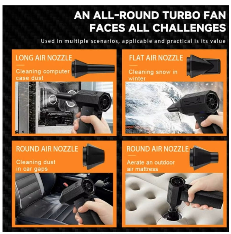 IPSTYLE Mini Handheld Turbo Jet Fan Electric 110000RPM Air Blower Duster