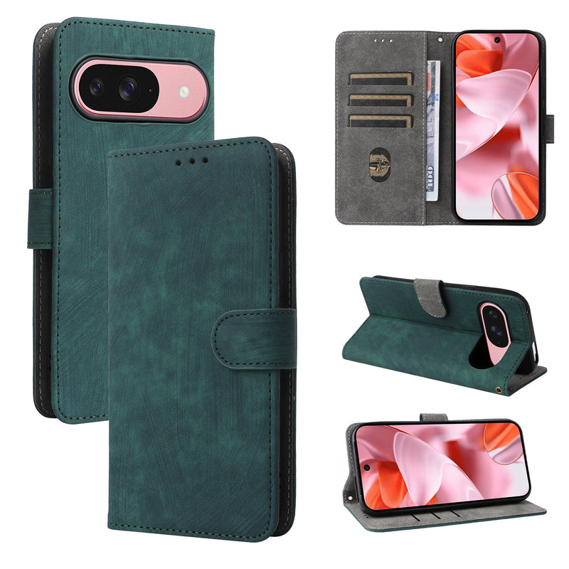 Flip Cover for Google Pixel 10 Pro PU Leather Phone Case RFID Blocking With Hand Strap